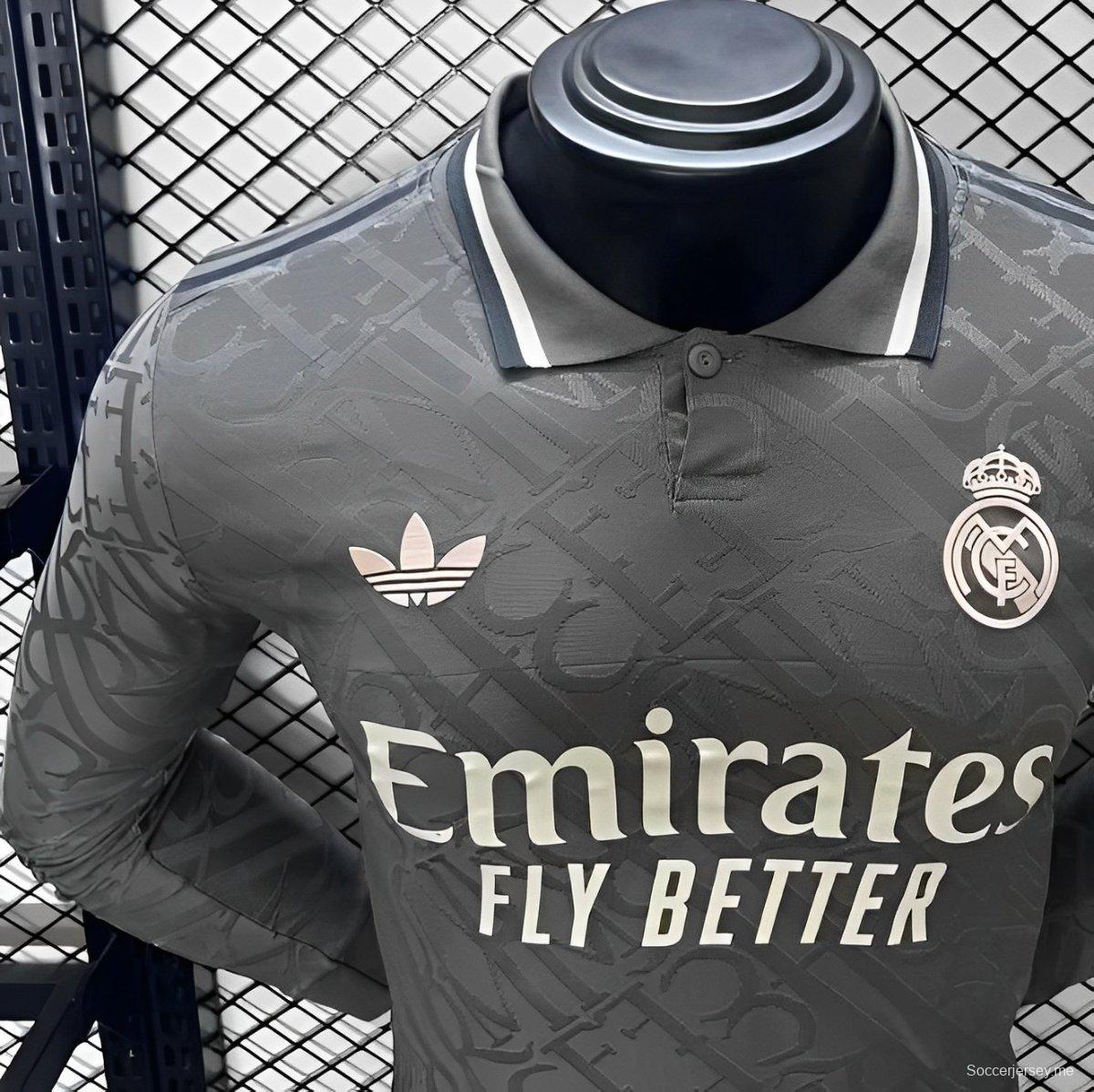 إصدار اللاعب 24/25 قميص ريال مدريد الثالث بأكمام طويلة الأكمام 24/25
