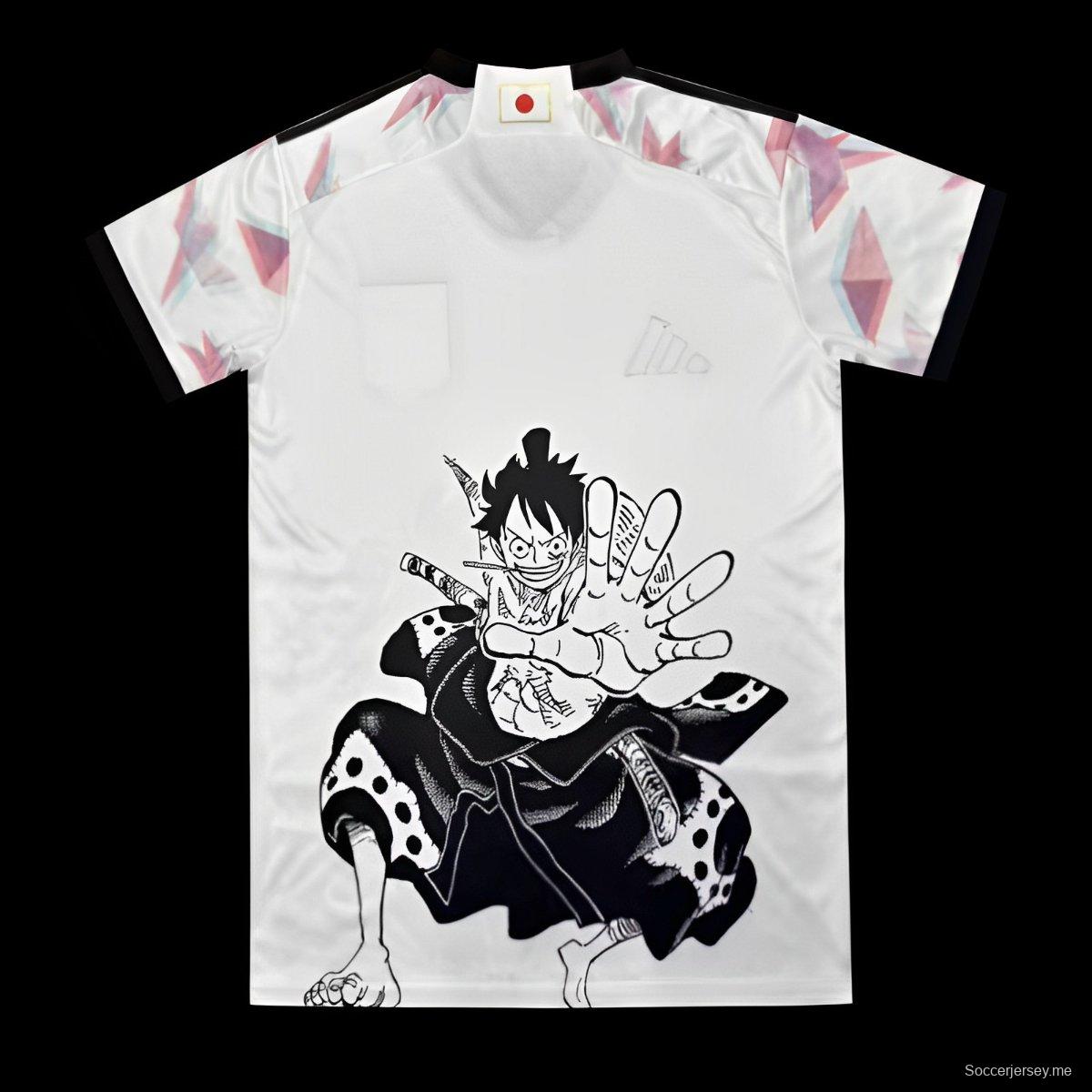 2022 اليابان خارج اليابان 2022 قميص أبيض من قطعة واحدة لوفيتارو خاص