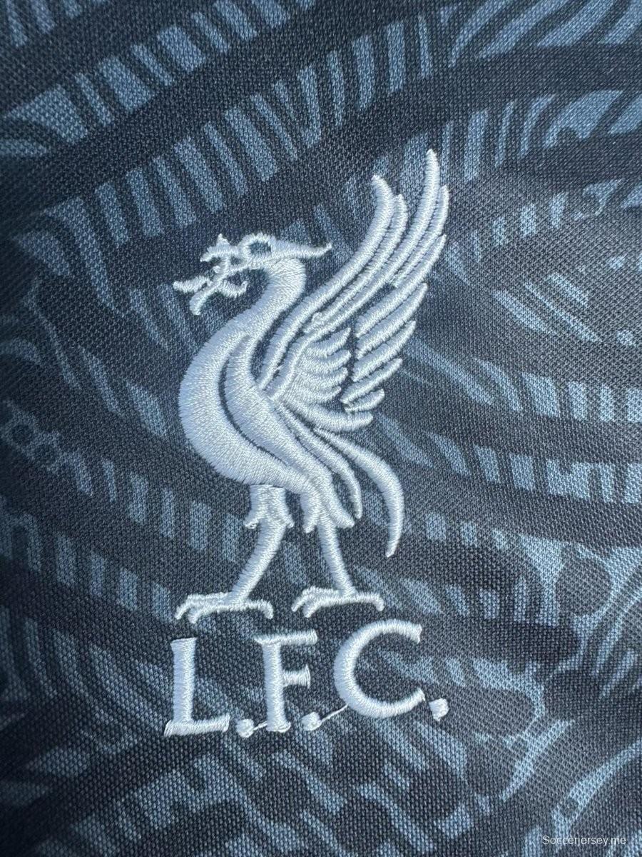 قميص حارس مرمى ليفربول 20/21 ريترو 20/21 أسود اللون أسود