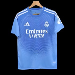 25/26 قميص ريال مدريد الأزرق قبل المباراة