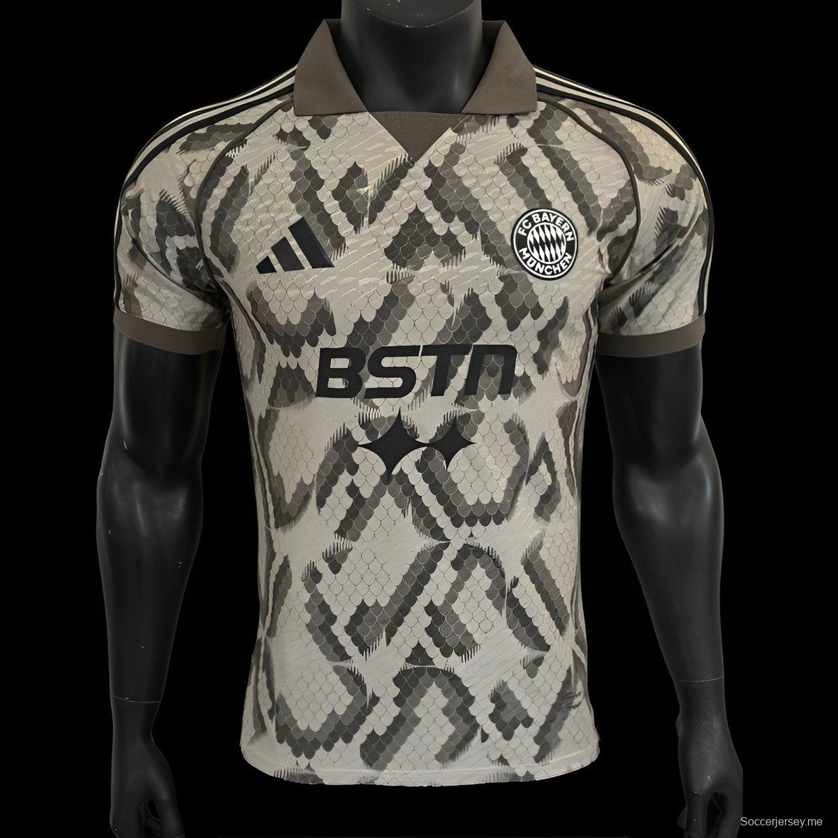 إصدار اللاعب 25/26 قميص خاص بني اللون بني اللون 25/26 نادي بايرن ميونيخ الألماني