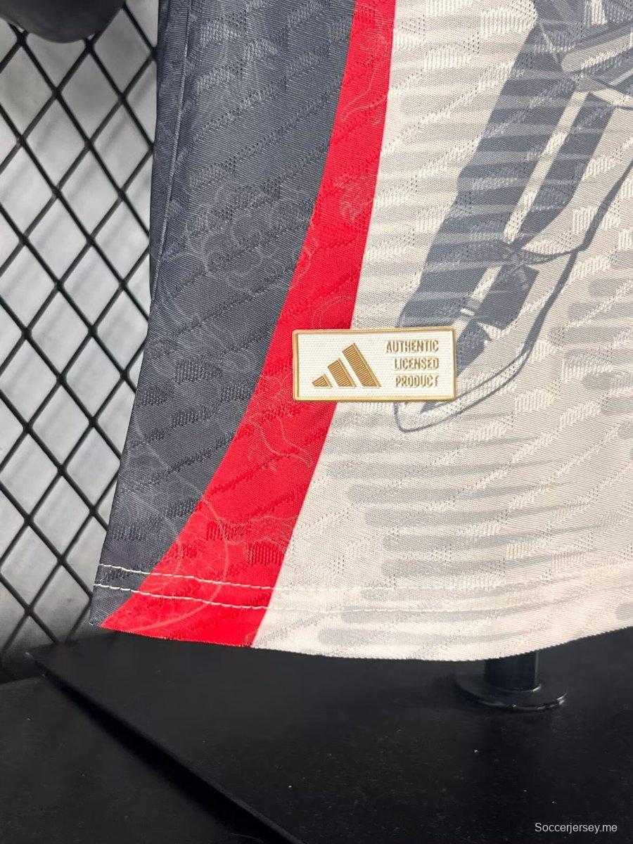 إصدار اللاعب 2025 قميص أبيض مكسيكي مع قميص محارب الأزتك 2025