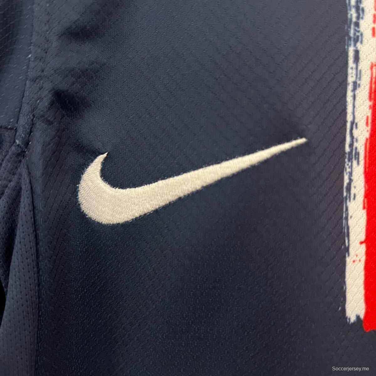 1 Star 24/25 Kids PSG Home Jersey With Final Match Champion Jersey