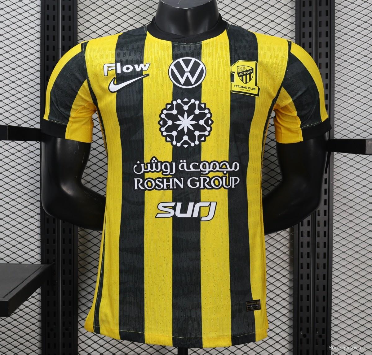 إصدار اللاعب 25/26 قميص نادي الاتحاد المنزلي