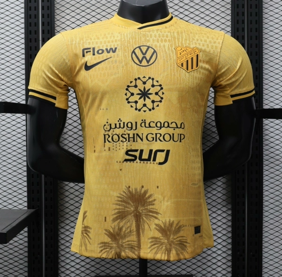 نسخة اللاعب 25/26 قميص الاتحاد الأصفر الثالث 25/26