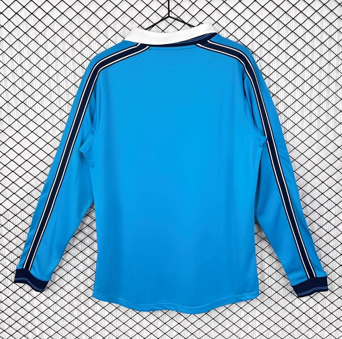 قميص بأكمام طويلة الأكمام ريترو 98/99 نابولي