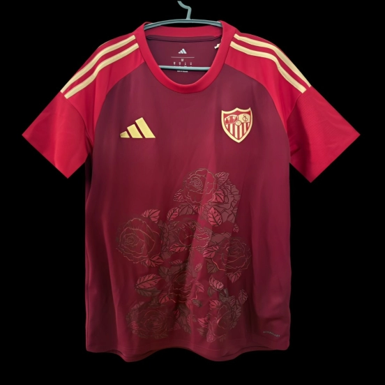 25/26 قميص نادي إشبيلية لكرة القدم إصدار محدود روكيو أوسورنو الأحمر