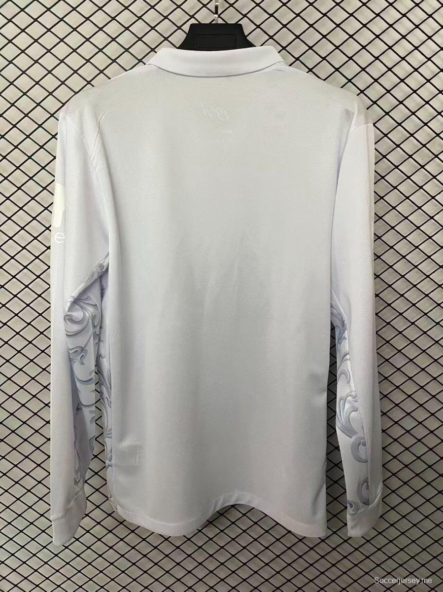 25/26 توتنهام هوتسبير قميص أبيض طويل الأكمام بمناسبة الذكرى 125