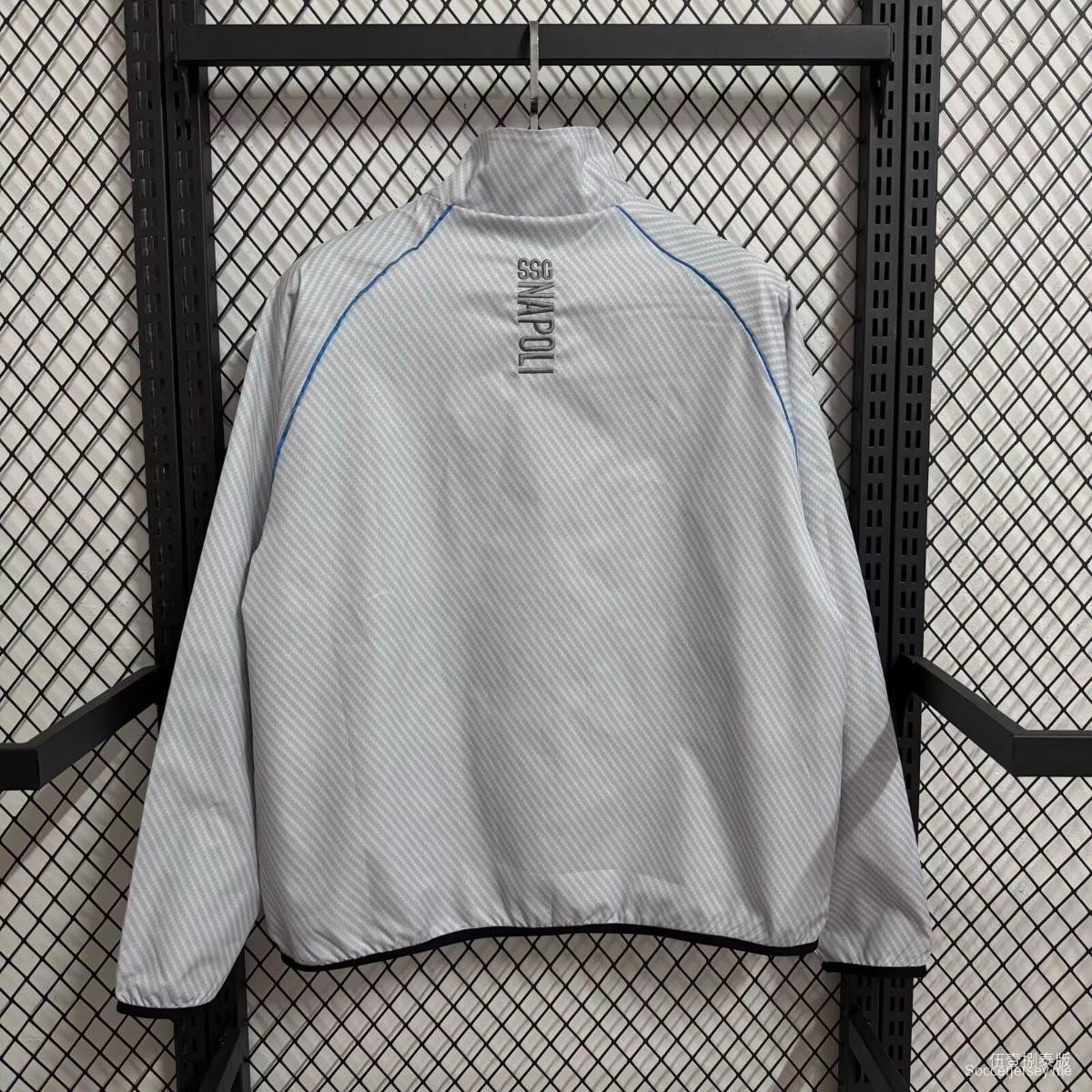 25/26 نابولي وايت فول زيبري ويندبريكر