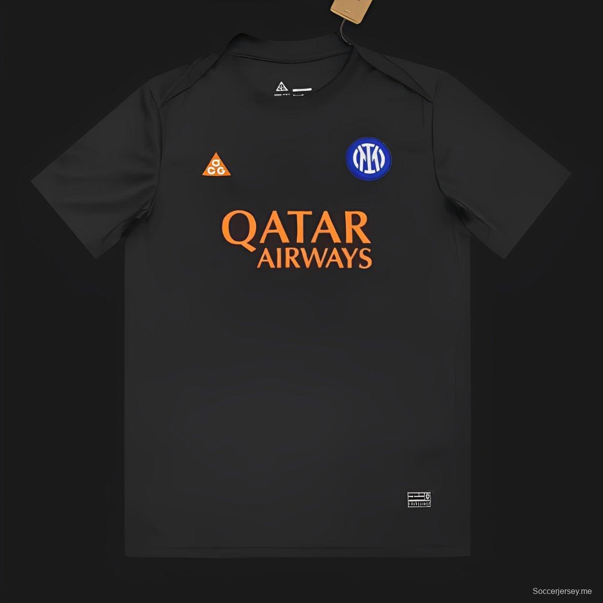 25/26 قميص Nike Inter Milan Dri-FIT Academy Pro SE Pre-Match أسود
