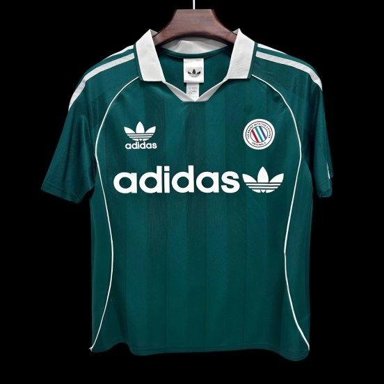 25/26 قميص إسبانيول من RCD Adidas Terrace Icons باللون الأخضر