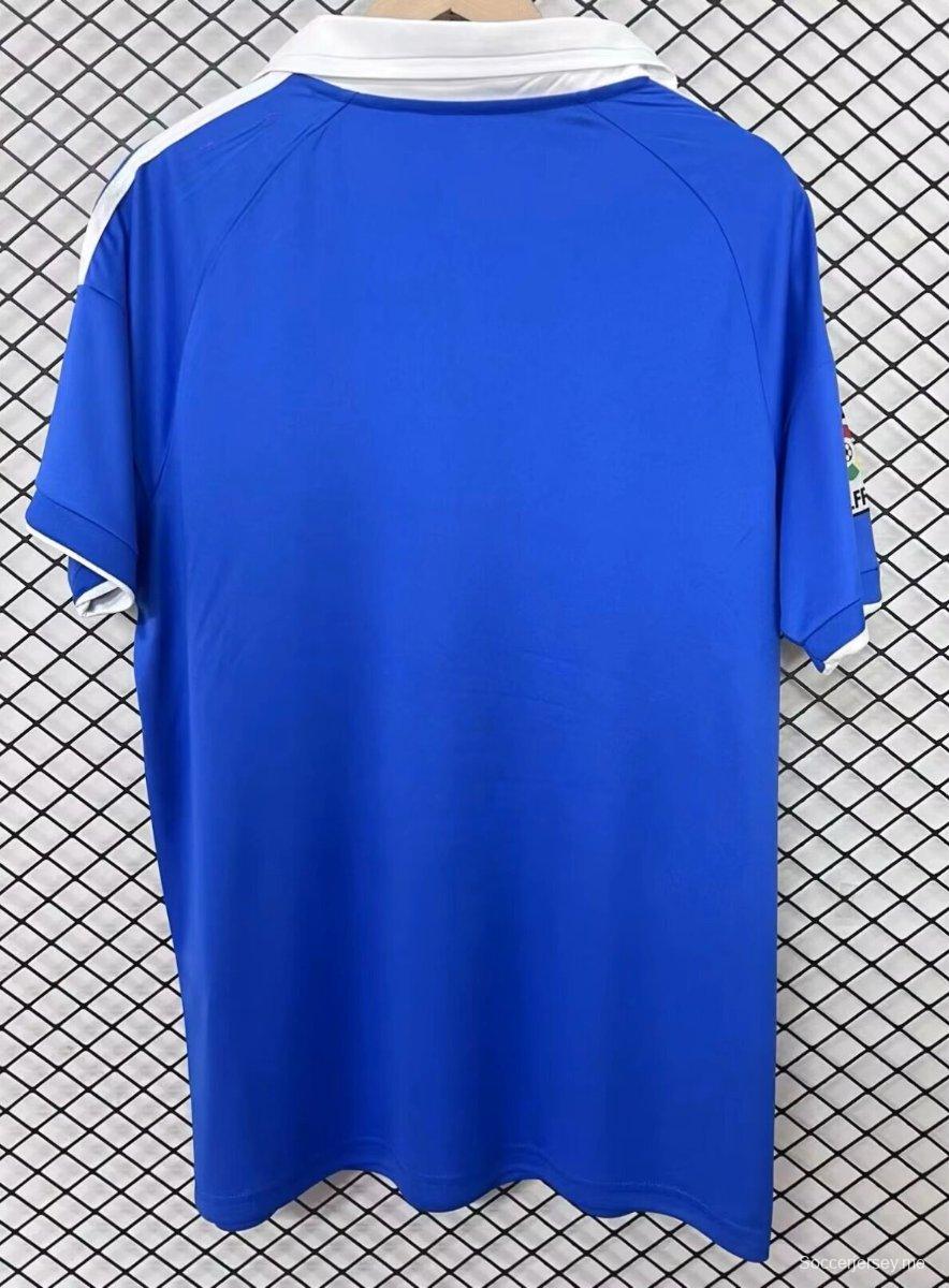 25/26 قميص ريال سرقسطة الأزرق/الأبيض، إصدار جديد من الطراز الكلاسيكي