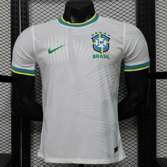 قميص اللاعب الإصدار 2026 باللون الأبيض بنمط أوراق النخيل، إصدار خاص