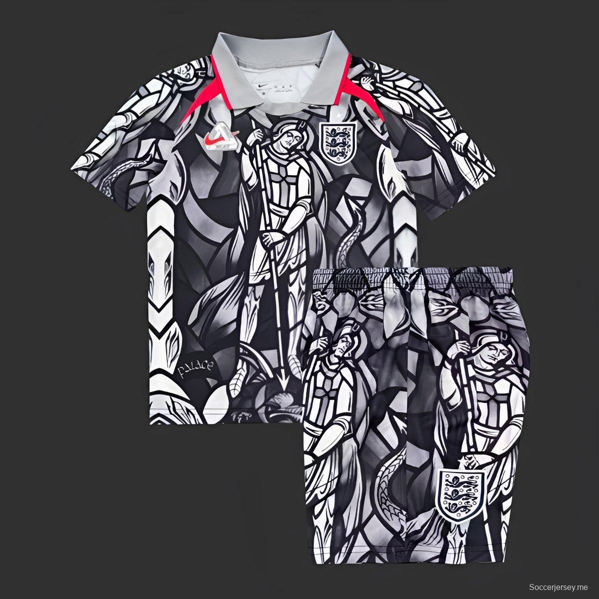 قميص كرة القدم للأطفال من Nike x Palace x إنجلترا لعام 2026، ضمن مجموعة تعاونية بمناسبة كأس العالم