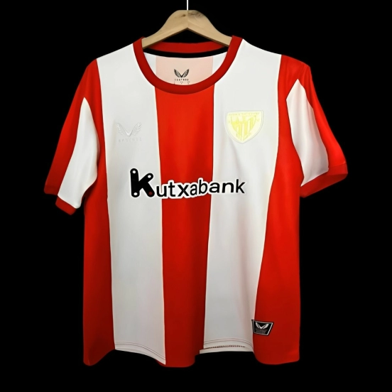 قميص بيلباو الرياضي للعب على أرضه، إصدار كلاسيكي معاد تصميمه، 25/26