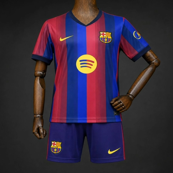 قميص برشلونة للأطفال 26/27 (للعب في المنزل)