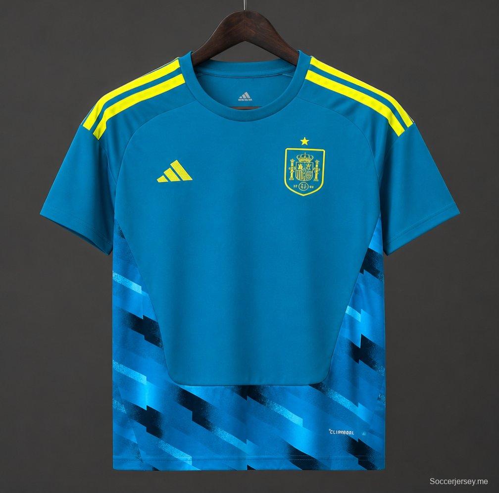 2026 Spain Blue Goalkeeper Jersey