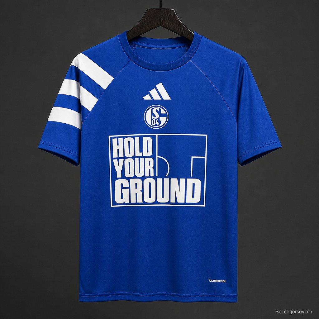 26/27 شالكه 04 قميص تدريب أزرق ملكي "Hold Your Ground"