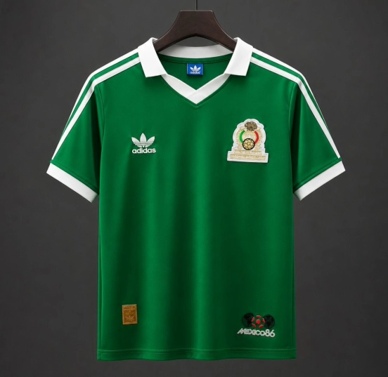 قميص المنتخب المكسيكي الرجالي الكلاسيكي لعام 1986